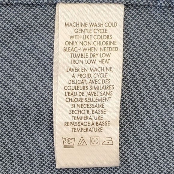 CALVIN KLEIN Blue Slim Fit Dress Shirt, size XL - Picture 4 of 4